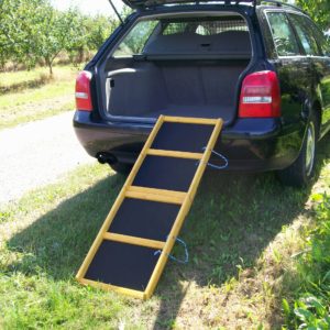 Easy-Hopper Hunderampe Komfort imprägniert mit Feinriefengummimatte